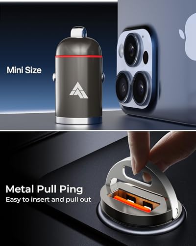 Image of DR VAKU ESSENVOLT 65W Car Charger Fast Charging Dual Port Type C PD PPS 65W + 18W QC 3.0 USB Car Mobile Laptop Adapter for iPhone 17 /16 /15 /14 etc., Samsung All Series, Tablets, & Android Smartphones