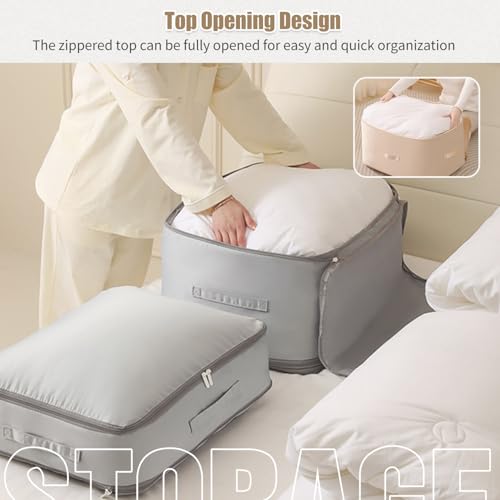Hoiuter 2025 Upgrades Space Saver Vacuum Storage Bags For Comforter Clothing With Zipper thumb #3
