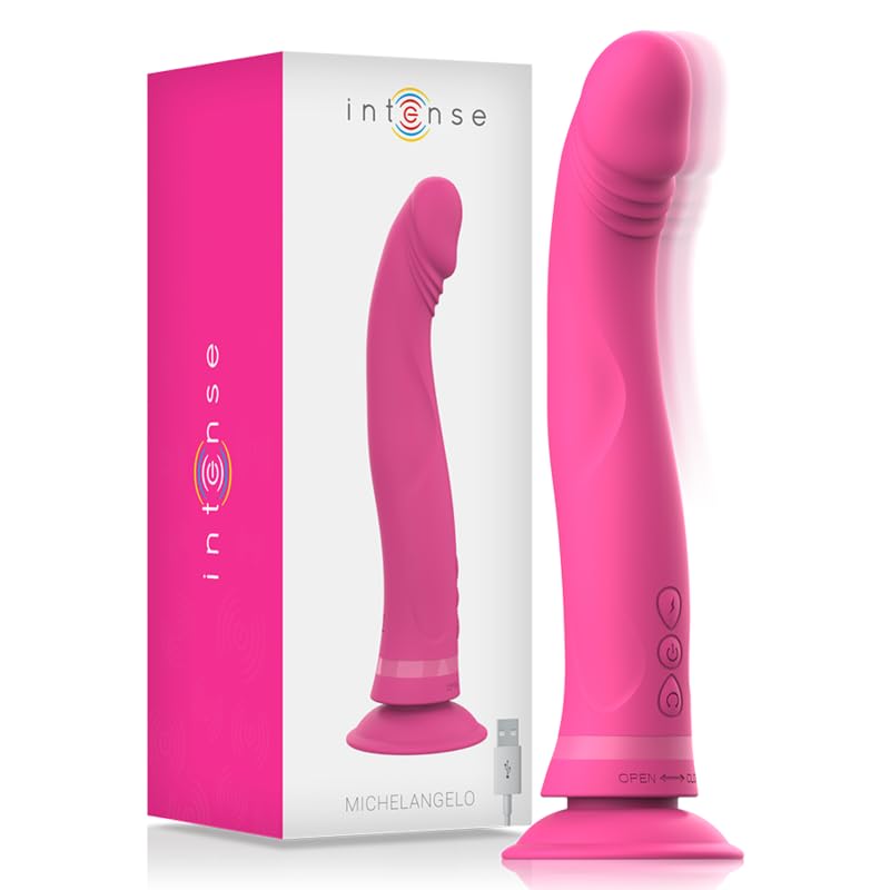 Dildo vibrator silicone pink Intense Michelangelo masseur intime étanche rose