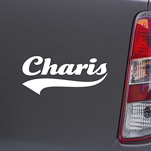 Custom Brother - Charis Name White Color Car Laptop Wall Bumper Decal Sticker, DesB86