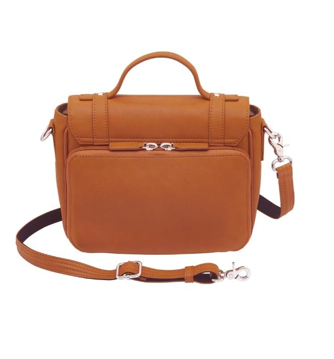 Bolso cruzado clásico para escolares de Gun Tote'n Mamas - Tipo Satchel en tono Saddle miniatura 2