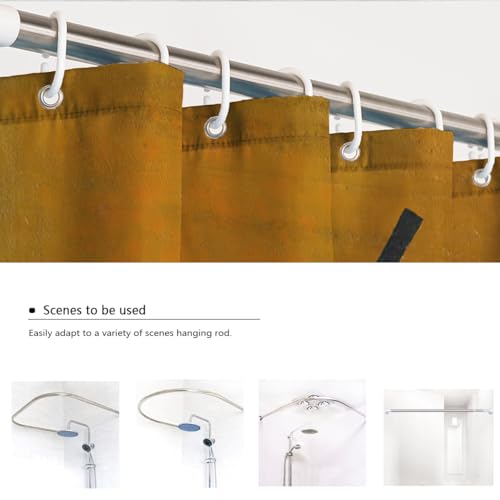 Rideau de douche géométrique marron 150x180cm lavable