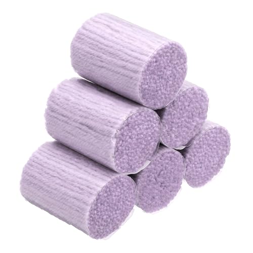 Image of PATIKIL 6 Rolls Latch Hook Yarn, Latch Hook Kit Yarn Precut Hook Rugs Making Crochet Bundles for Latch Hook Rug Adults Beginners Tapestry DIY Craft, Pink Purple