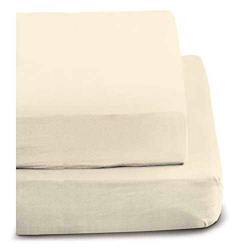 Irisette 0006_80_148017 Merkur Drap-Housse en Flanelle 100 x 200 cm Naturel Cover