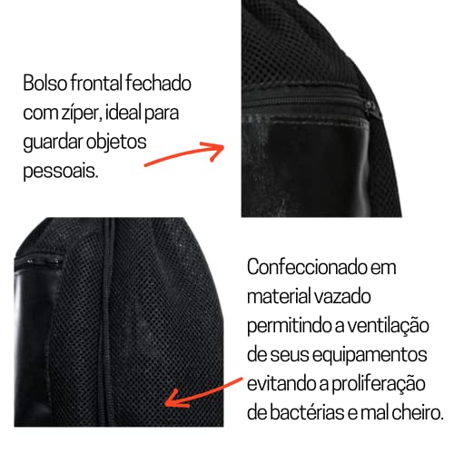 Mochila Bolsa Sacola De Costa Boxe Black Monkey Prática Funcional Casual Academia Fitness Gorilla