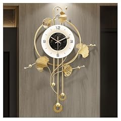 FIXNEO Gold Ginkgo Oversized Wall Clock FIXNEO Gold Ginkgo Oversized Wall Clock product