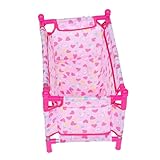 BESPORTBLE Cuna para Muñecas Diseño Encantador Cama Litera Miniatura Muebles Dormitorio Casa Muñeca Accesorios Duraderos para Imaginativo Infantil