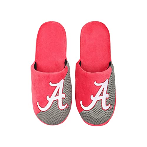 Image of FOCO Oklahoma Sooners NCAA Mens Team Logo Staycation Slippers