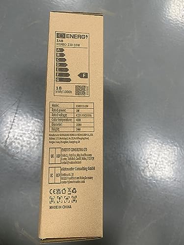 IAB 2 Pack Bathroom Lights Ceiling, 4500K LED Ceiling Light, 18W Round Ceiling Lights 1620LM, IP44 Bathroom Lights, 180W Equivalent, Flush Mount Ceiling Light for Bedroom, Kitchen, Living Room