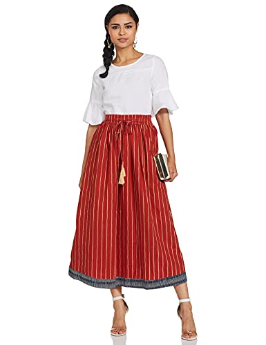Image of Amazon Brand - Myx Cotton A-Line Skirt