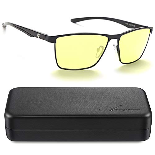 AoHeng Gafas de conducción nocturna,gafas luz azul,gafas de HD visión nocturna,Reducir el resplandor,filtrado de luz azul,polarizada fotocrómica,protectoras UV400