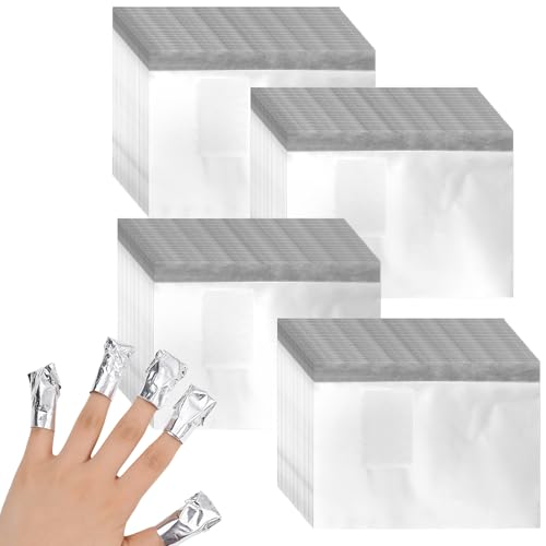 Feuilles d'aluminium pour enlever le vernis gel avec coton x1000