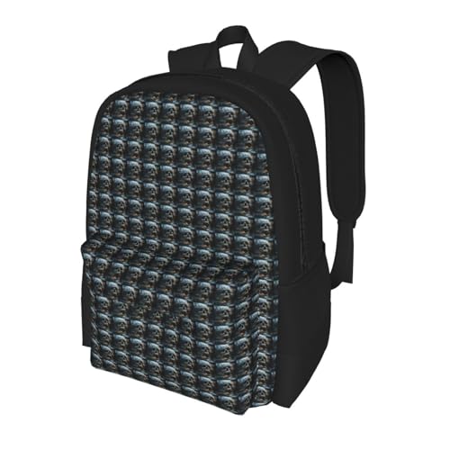 Mochila para adulto con estampado de calavera resistente al agua miniatura 7
