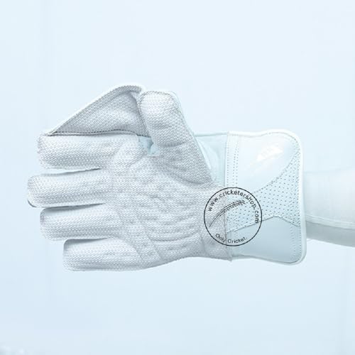Image of SS Reserve Edition Wicket Keeping Gloves - Adult Size | White | Superior Grip & Protection | Fully Leather Lined