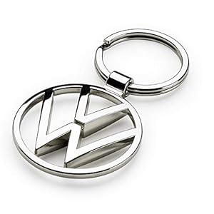 Volkswagen 000087010BN Keyring VW Metal Keyring Pendant Silver