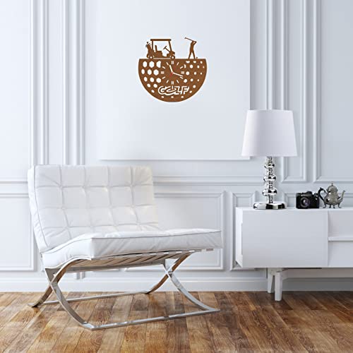 Lovelygift4You Absolutely Unique Gift Wooden Wall Clock Sports Golf Christmas For Men Women Dad Grandpa Girls Him Her Husband Kids Boys Golfers Home Decor Art Decorations Birthday #TOP2