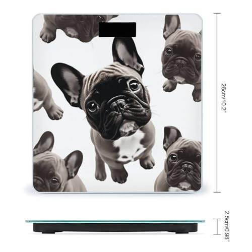 Báscula digital baño Bulldog Francés 400 lb miniatura 2