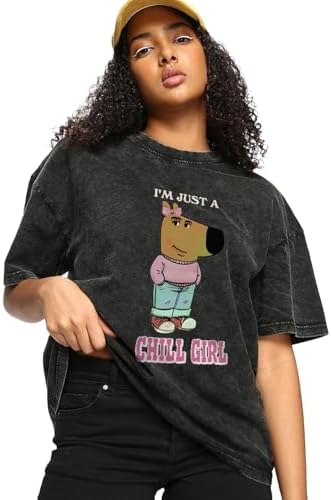 Bewakoof Women's Graphic Print Oversized Fit Half Sleeve Round Neck Cotton Jersey T-Shirt_655030_Black_M