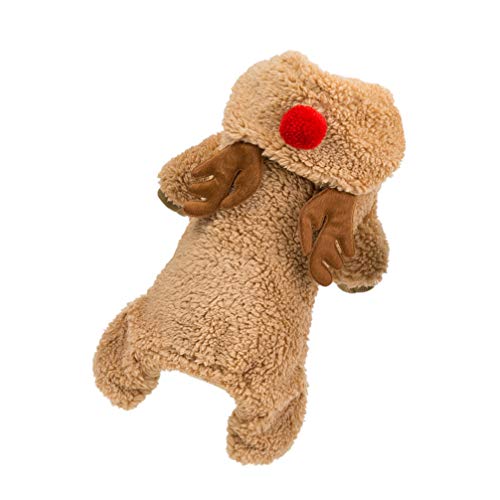 Disfraz navideño de reno para perro talla M