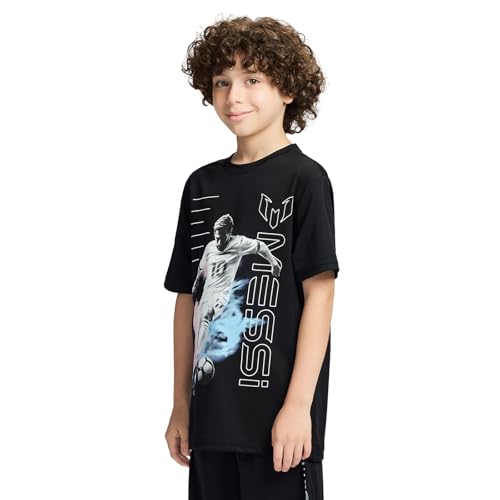 Boys' Lifestyle Short Sleeve Top, Loose-Fit Shirt with Logo, Comfortable, All-Day Wear3