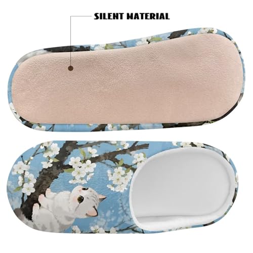 Women Men Fuzzy Plush Warm Cozy Slippers Indoor Outdoor House Shoes4