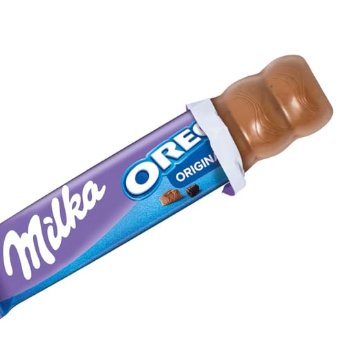 Milka OREO Schokoladenriegel, Alpenmilch mit Keksstücken, 37 g (36er-Pack) – Ansicht 3