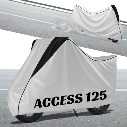 Image of Stylish Water Resistant Scooty Body Cover Compatible with Access 125 & All Models | UV Protection, Dustproof, Heat Resistant, Two Wheeler | New All Weather Protection, Dust & Rain