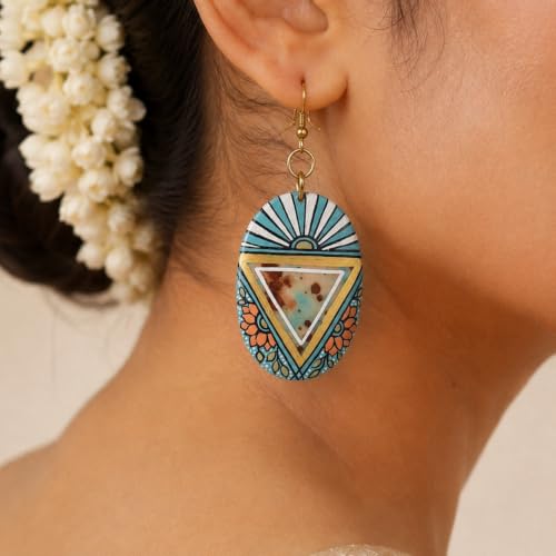 Image of Boho Ethnic Earrings Collection for Women - Colorful Tassel, Hoop, Stud, Drop, Chandelier & Huggie Styles Inspired by Festival Fashion
