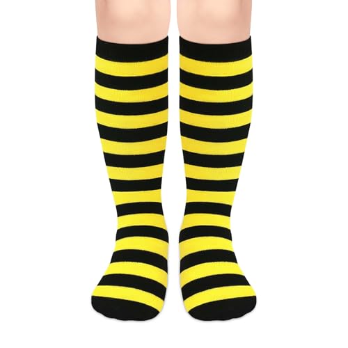 Image of Olreco 1 Pack Toddler Kids Youth Soccer Socks Girls Boys Baseball Socks Youth Knee High Softball Football Accessories Cotton