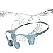 Produktbild mojawa Run Plus Knochenleitungskopfhörer, IP68 wasserdicht für Schwimmen, Open Ear Bluetooth mit Mikrofon und 32GB MP3, für Laufen und Schwimmen, Blau