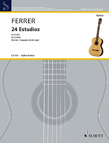 Jose ferrer y esteve: estudios for solo guitar