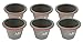 Jata Hogar MC67 - Set de Moldes Flaneros, Silicona, Gris, 32.5x25x10.5 cm, 6 Unidades