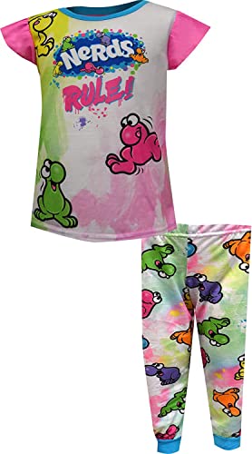 Komar Kids Nerds Candy Nerds Rule Girls 2pc Pajama Set