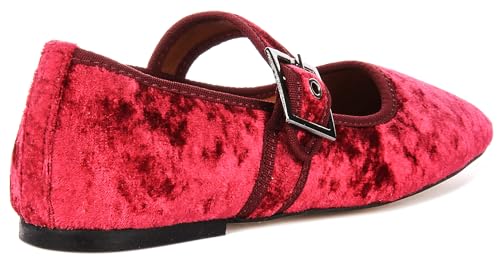 Kiera 2 Women's Velvet Flat Marj Jane Ballet Flat3