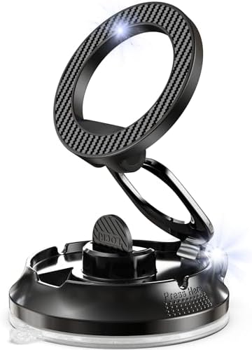 Magnetic Suction Phone Holder, Magnetic Suction Cup Phone Mount f...