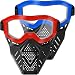 Surper 2 Pack Face Mask Tactical Mask Compatible with Nerf Rival, Apollo, Zeus, Khaos, Atlas, Artemis Blasters Rival Mask (Red&Blue)