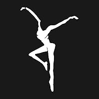 Vista 1 de WSQ Fire Dancer - Vinilo blanco de alta calidad para parachoques de coche, camión, camioneta, SUV, ventana, pared, barco, vasos, laptop, o cualquier