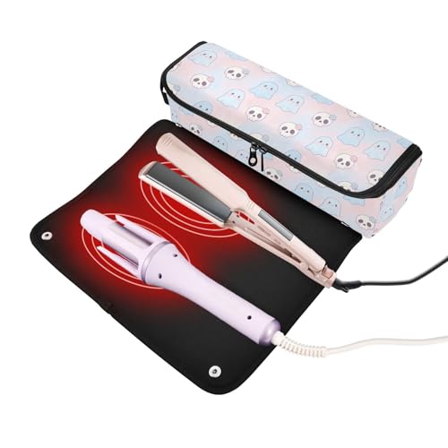 Bolsa de viaje para herramientas de cabello con tapete resistente al calor miniatura 2