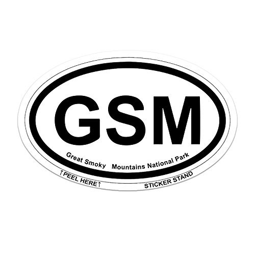 Great Smokey Mountains National Park Oval car Bumper Sticker 5