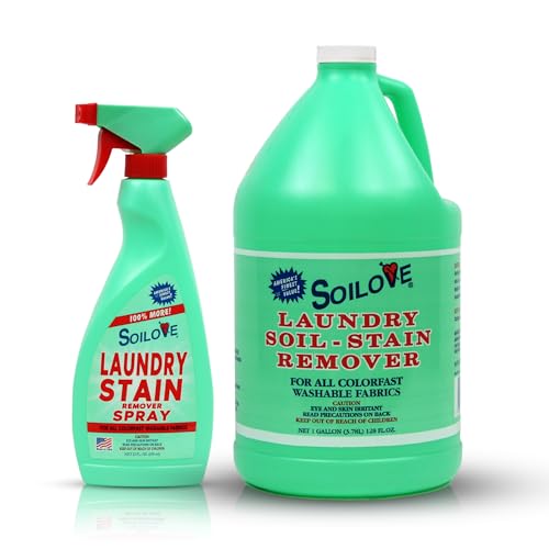 SOILOVE 22oz (1 pack) + Soilove 128oz (1 pack) Laundry Spot Remover for clothes&ndash; Powerful...