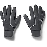 Under Armour Men's ColdGear Infrared Run Liner Gloves , Pitch Gray (012)/Silver Reflective , Medium