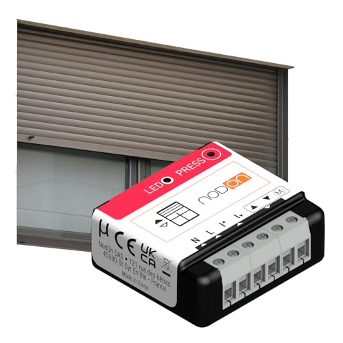 NodOn - Rollladenmodul - Zigbee 3.0, Smart, Rollläden/Raffstore/Garagentor/Markise, Zeitplanerstellung, Unterputz, Kompatibel mit SmartThings, Alexa, HomeAssistant, Homey