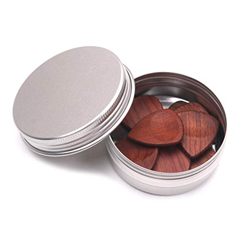 Laimoere Boîte de médiators portable en forme ronde pour guitare - Les Beatles, Paul McCartney, John Lennon, RIngo Starr, George Harrison Laimoere Boîte de médiators portable en forme ronde pour guitare – Image 5