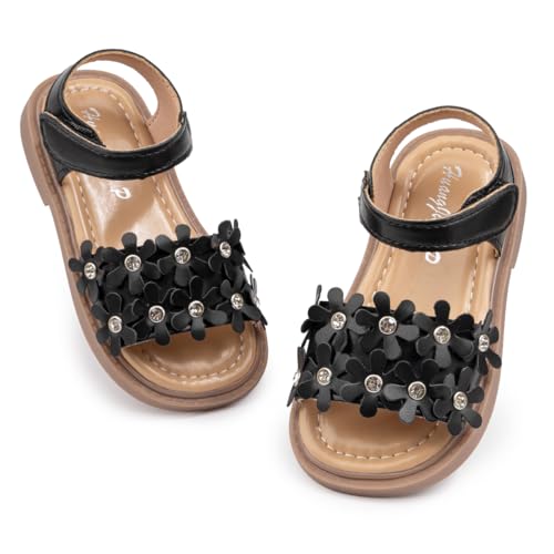 Image of Boys Girls Sandals Open Toe Breathable Princess Non-Slip Flats Summer Beach Lightweight Rubber Sole Sandals (Toddler /Little Kid)