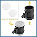 A ABSOPRO 0280218421 Car Mass Air Flow Sensor Meter MAF Sensor Airflow Replacement for Chevrolet Aveo 2009-2011 for Chevrolet Aveo5 2009-2011 Item Replacement