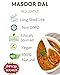 Masoor Dal 4 Pound Bag - Split Red Lentils Dry - All Natural, Pure, Vegan - Resealable Bag by Spicy World