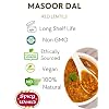 Masoor Dal 4 Pound Bag - Split Red Lentils Dry - All Natural, Pure, Vegan - Resealable Bag by Spicy World