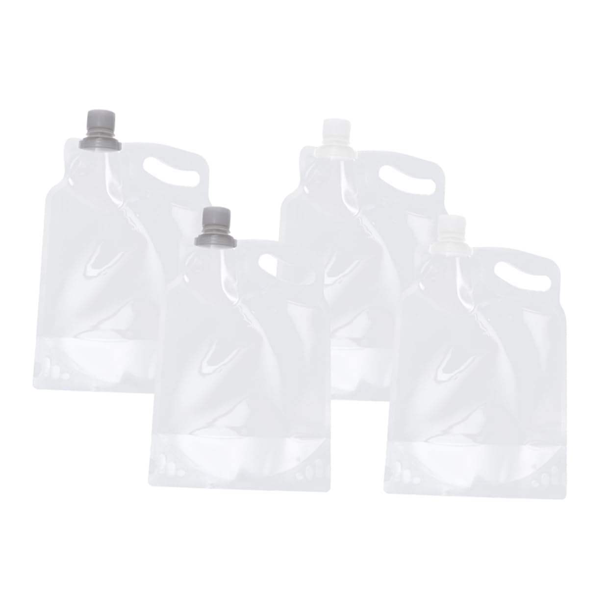 Toddmomy 4Pcs Collapsible Water Jug Durable No Leak Folding Water Containers for Camping Hiking and Outdoor Activities Convenient Portable Water Holders for