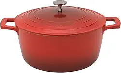 Panela Caçarola De Indução 20cm Com Revestimento Cerâmico Cook&Chef (Vermelho)