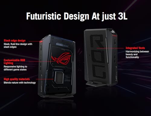 Image of ROG NUC 2025 Gaming Mini PC with Intel Core Ultra 7, GeForce RTX 5060, 32GB DDR5 RAM, 2TB SSD, Triple-Fan Cooling